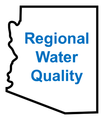 Regional Water Quality superimposed over a map of Arizona 